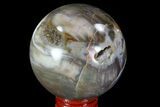 Colorful Petrified Wood Sphere - Madagascar #82742-1